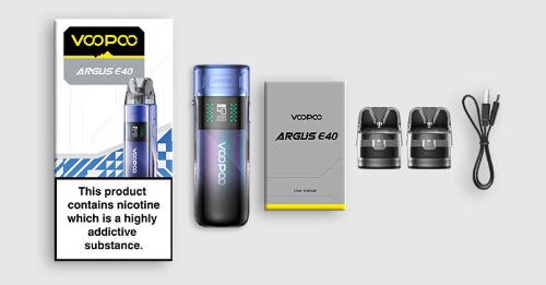 VooPoo Argus E40 Pod Vape Kit - What's in the box?
