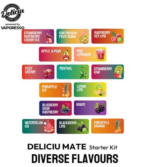 Vaporesso Deliciu Mate Prefilled Vape Pods - Flavours