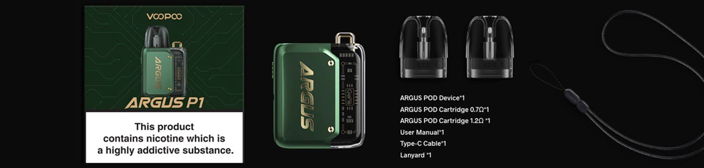 VooPoo Argus P1 Pod Kit - What's in the box?