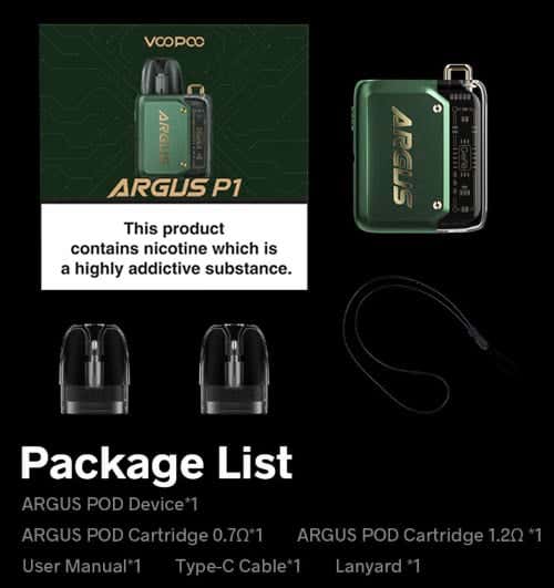 VooPoo Argus P1 Pod Kit - What's in the box?