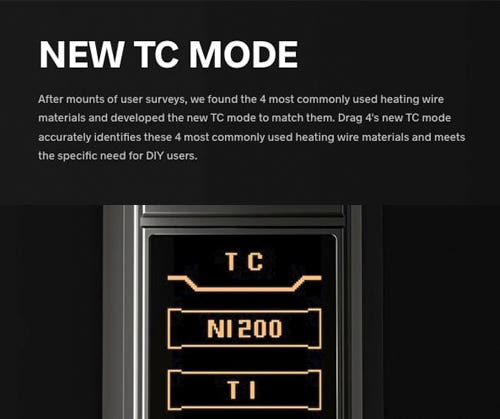 Voopoo Drag 4 Mod - New TC Mode