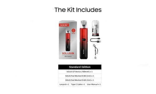 SMOK Solus GT Pod Vape Kit - What's in the Box?
