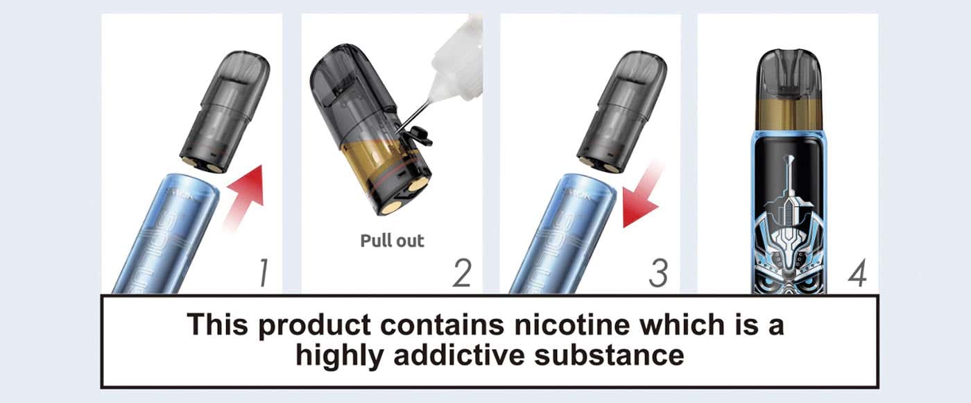 Smok Solus & Solus 2 Replacement Pods - How to fill your pod