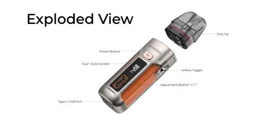 Vaporesso Luxe X Pro Pod Vape Kit - Specifications