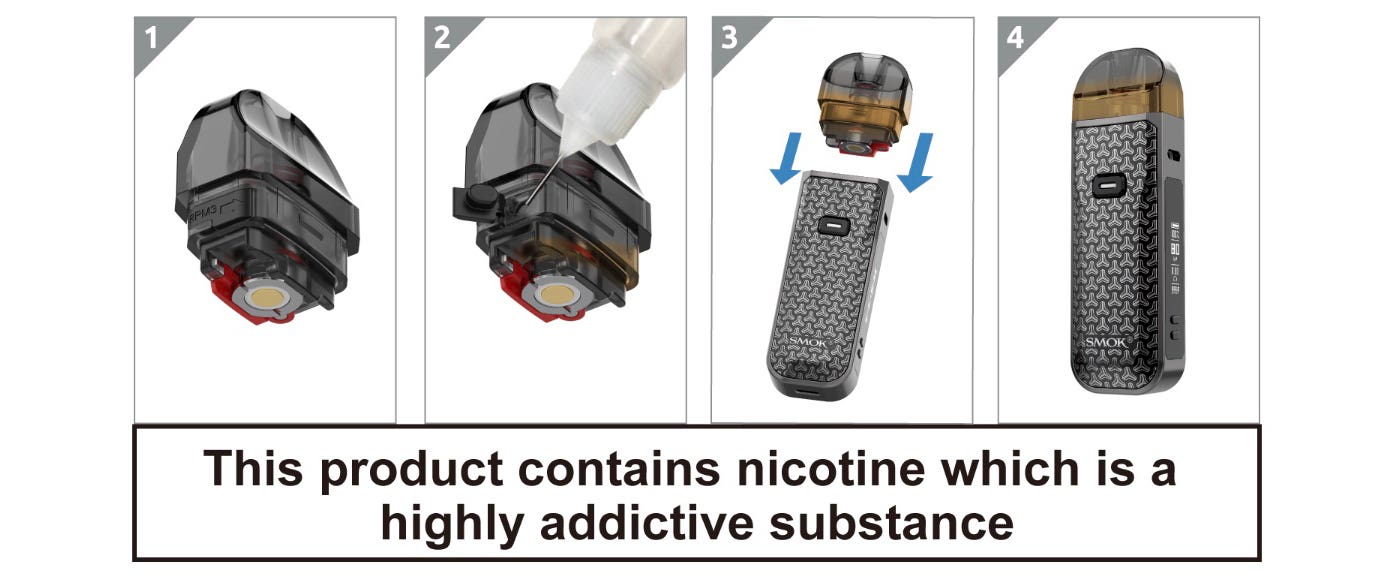 How to fill the Smok Nord 5 Pod and installation of pod