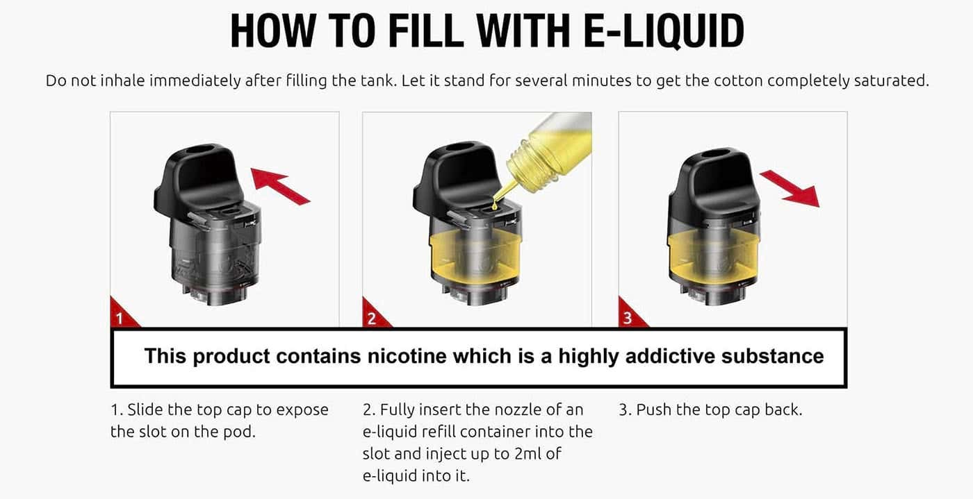 Smok RPM C Pod Vape Kit - How to fill your pod