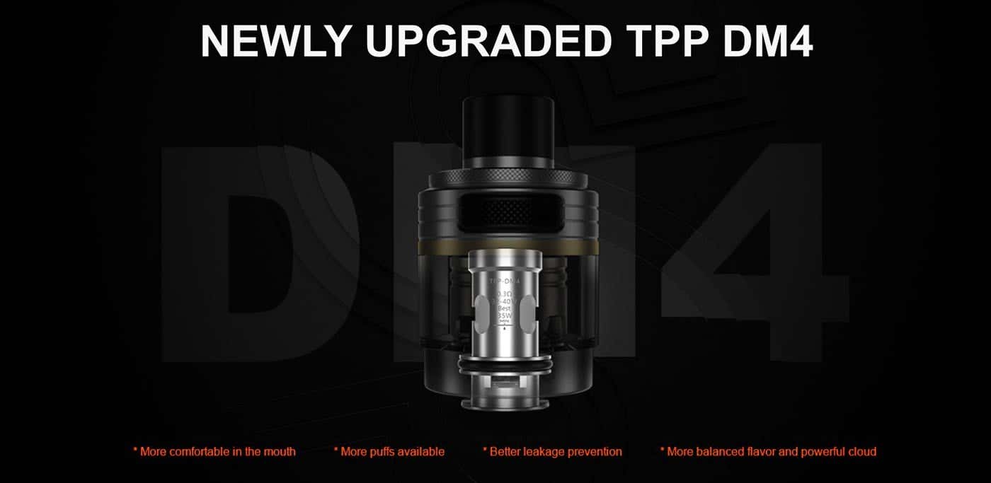 Voopoo Drag S Pro Pod Vape Kit - Supplied with newly updated DM4 TPP coil