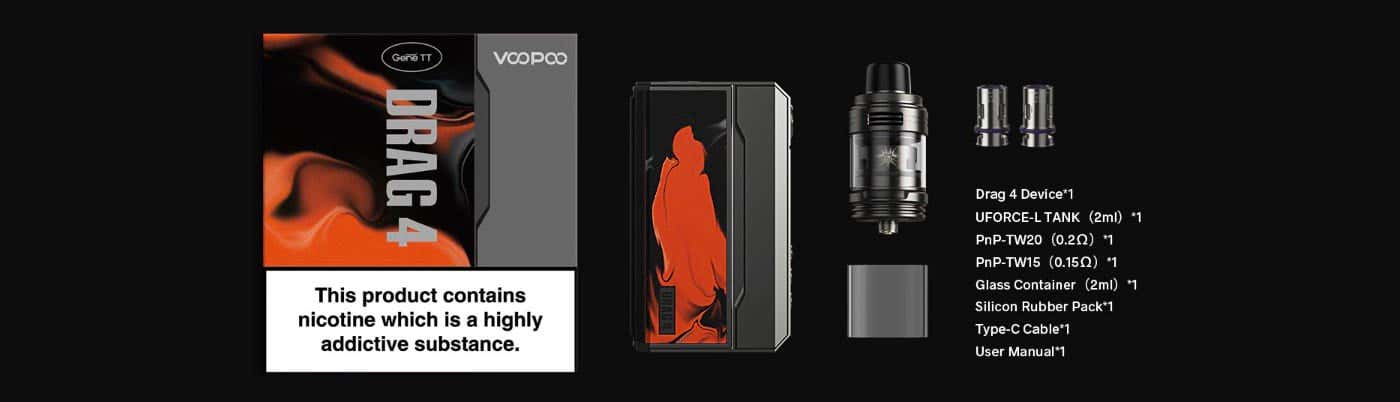 Voopoo Drag 4 Kit - What's in the box?