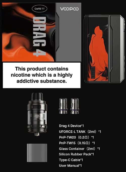 Voopoo Drag 4 Kit - What's in the box?