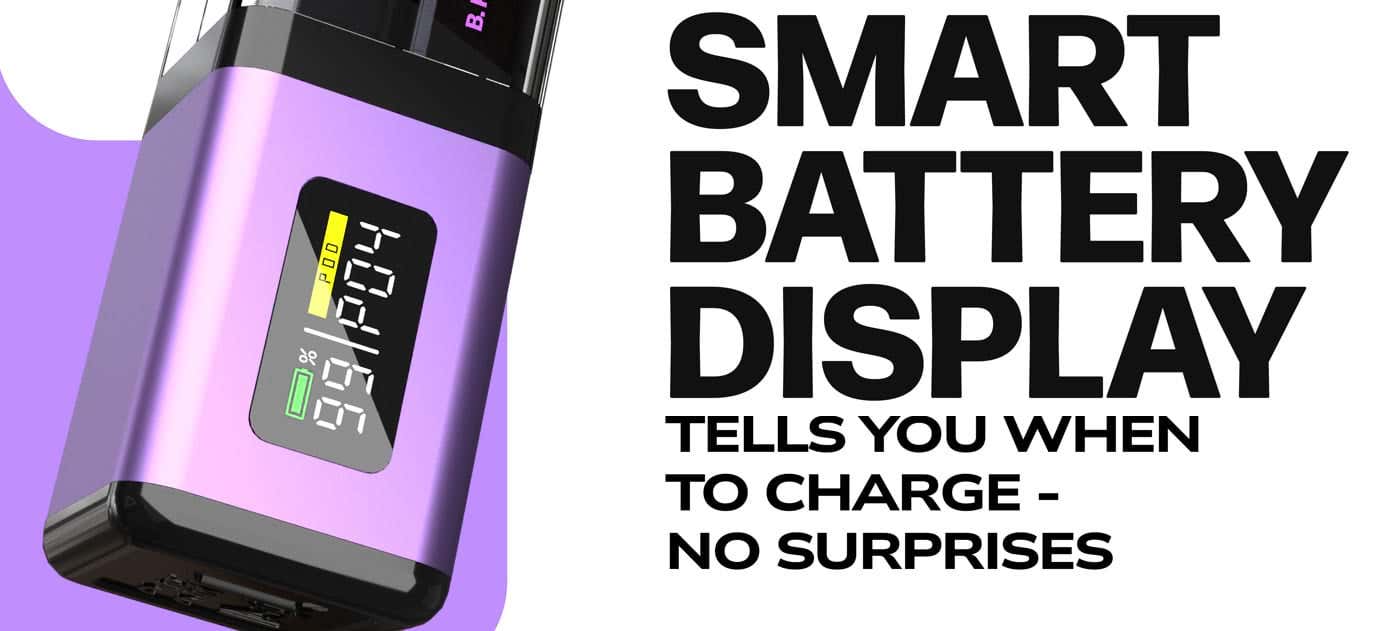 Angel 2400 Rechargeable Disposable Pod Kit - Smart Battery Display