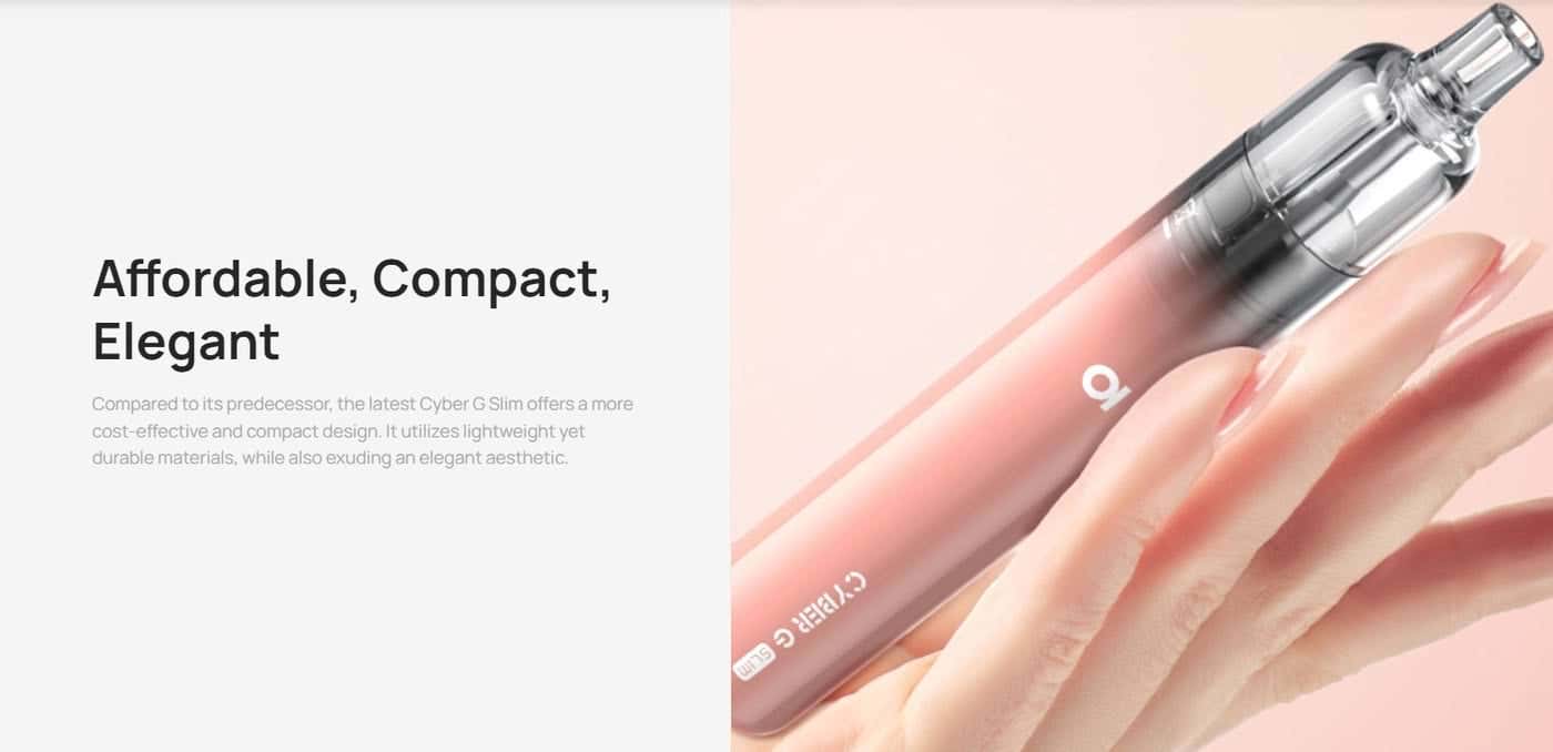 Aspire Cyber G Slim Pod Vape Kit - Affordable, Compact, Elegant