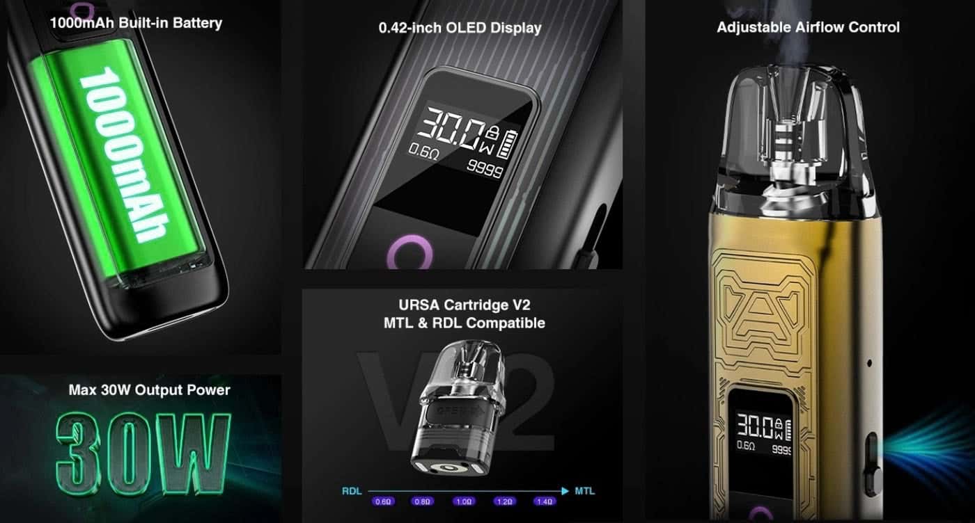 Lost Vape Ursa Nano Pro 2 Pod Kit - Key Features