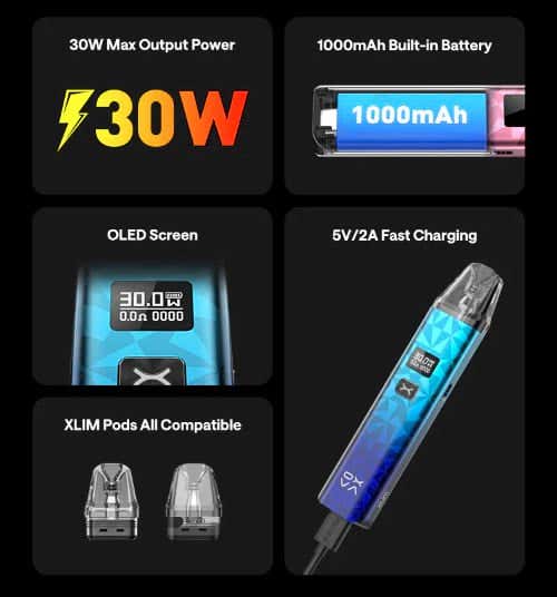 Oxva Xlim Classic Edition Pod Kit - Key Features