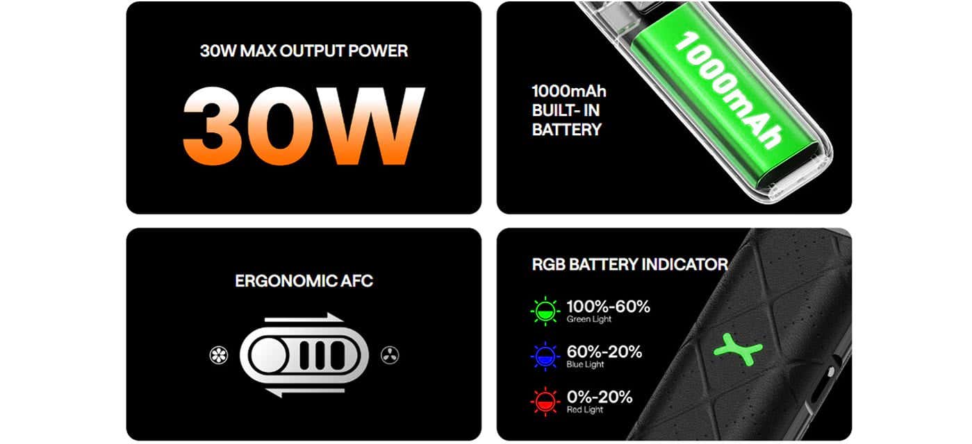 Oxva Xlim Go Pod Vape Kit - Key Features
