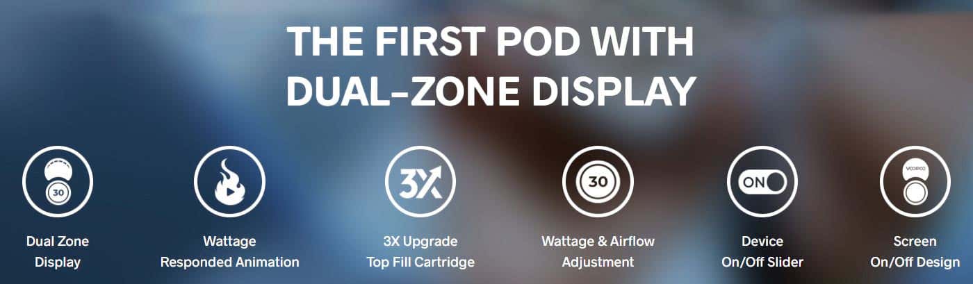 Voopoo Argus A Pod Vape Kit - Key Features