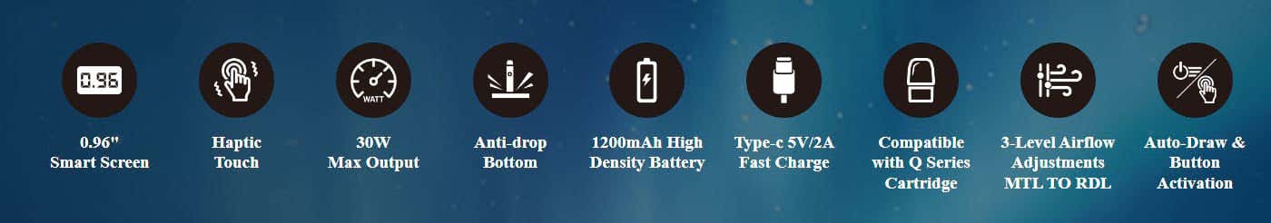 Geekvape Wenax Q Pro Pod Vape Kit - Key Features