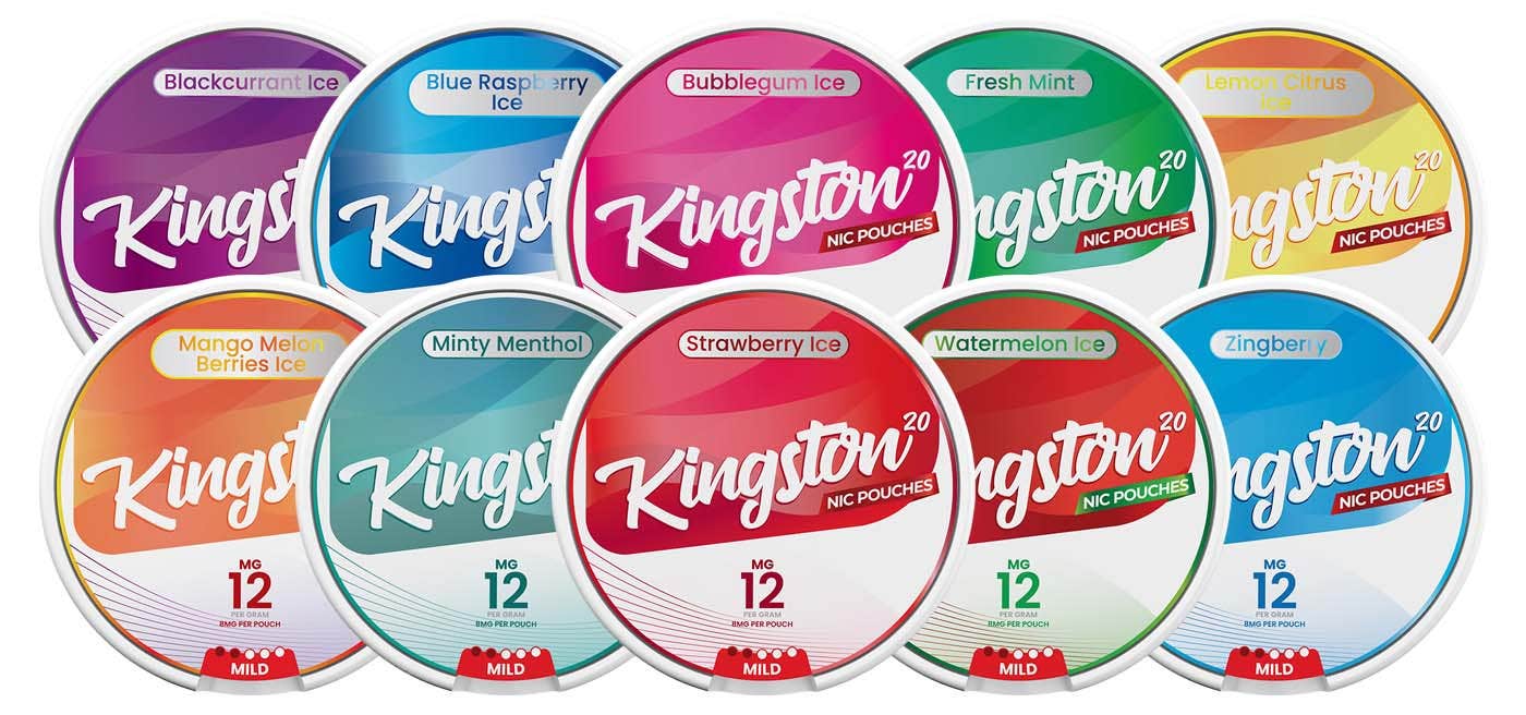 Kingston Nicotine Pouches - 10 flavours taking inspiration from Kingston e-liquids