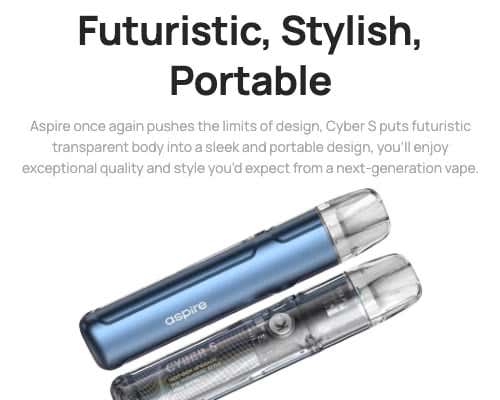 Aspire Cyber S Pod Vape Kit - Style meets portability