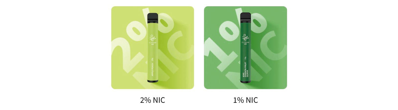 Elfbar 600 Disposable Vape Kit - Available in 10mg and 20mg nicotine strengths