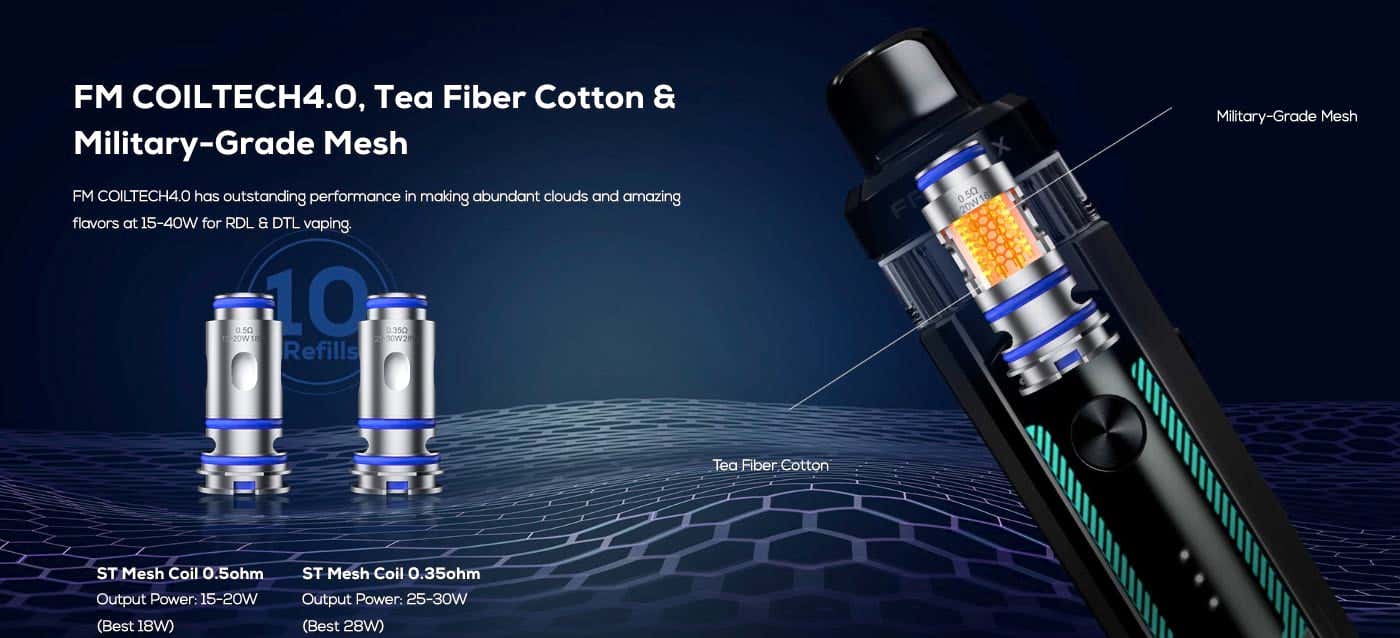 Freemax CoilTech4.0 - Military grade mesh coil technology