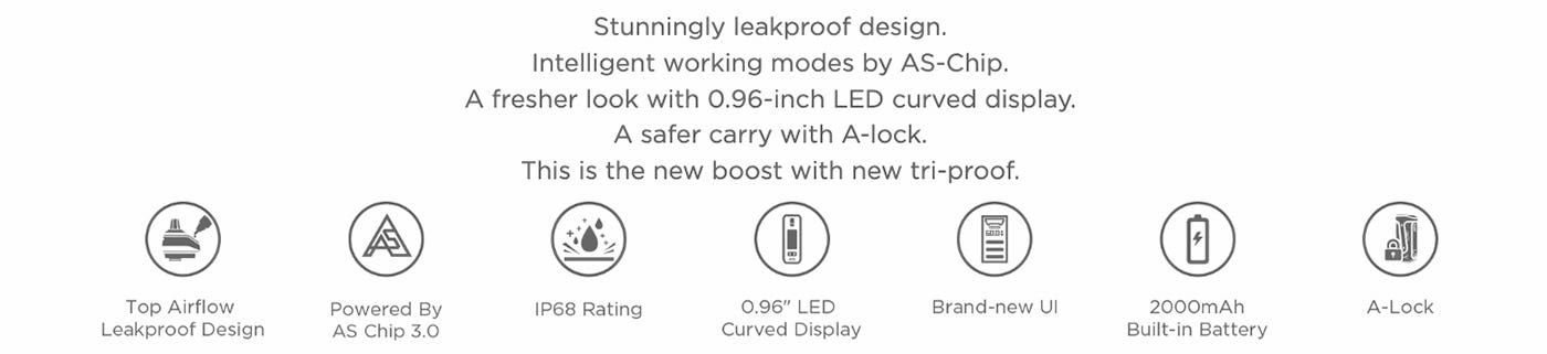 Geekvape B60 Aegis Boost 2 Pod Vape Kit - leakproof design, intelligent modes and 0.96