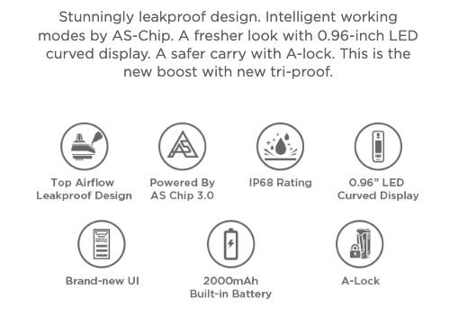 Geekvape B60 Aegis Boost 2 Pod Vape Kit - leakproof design, intelligent modes and 0.96