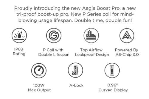 Geekvape Aegis Boost PRO 2 B100 Pod Vape Kit - Key features and highlights