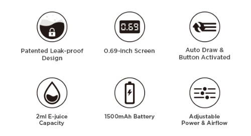Geekvape Soul Pod Vape Kit - Key Features
