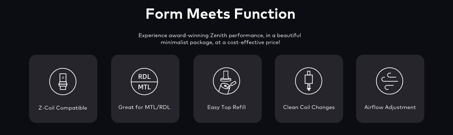 Innokin Zenith Minimal Tank - Form meets function