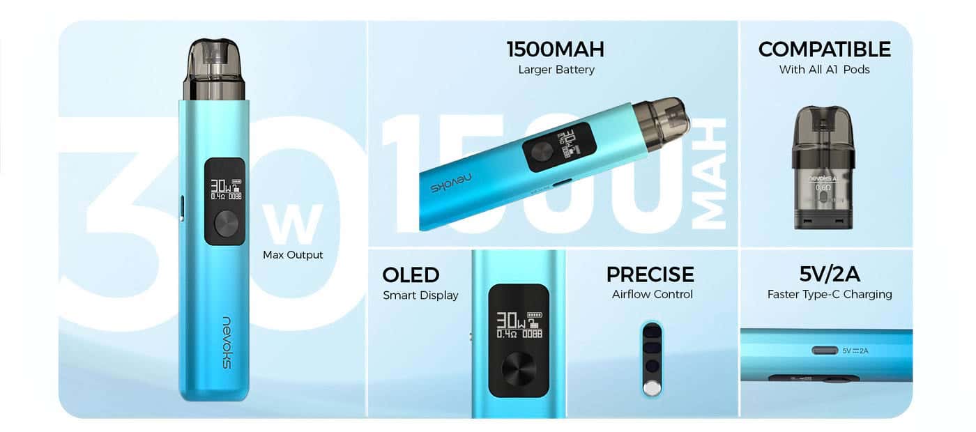 Nevoks Feelin AX Pod Vape Kit - Key Features