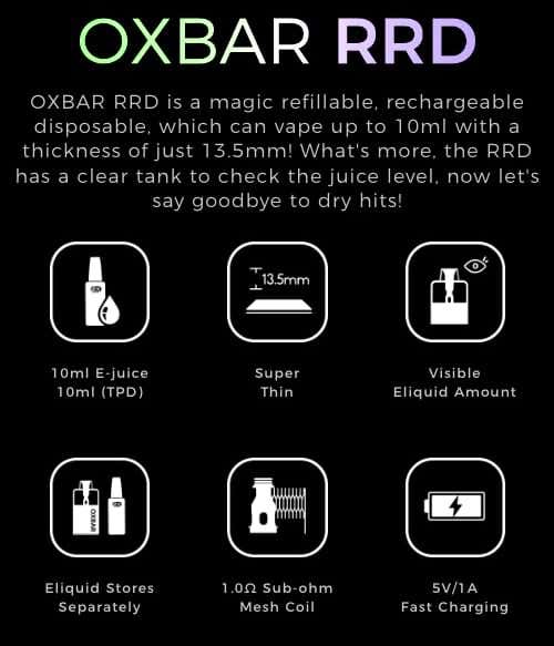 OXBAR RRD - Features and highlights