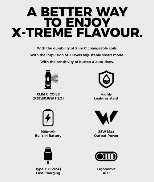 Oxva Xlim C Pod System - A better way to enjoy extreme flavour