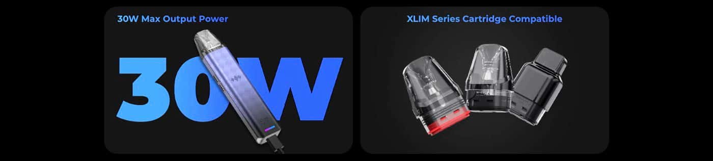 Oxva Xlim SE 2 Pod Vape Kit - 30w of power and Xlim series compatibility