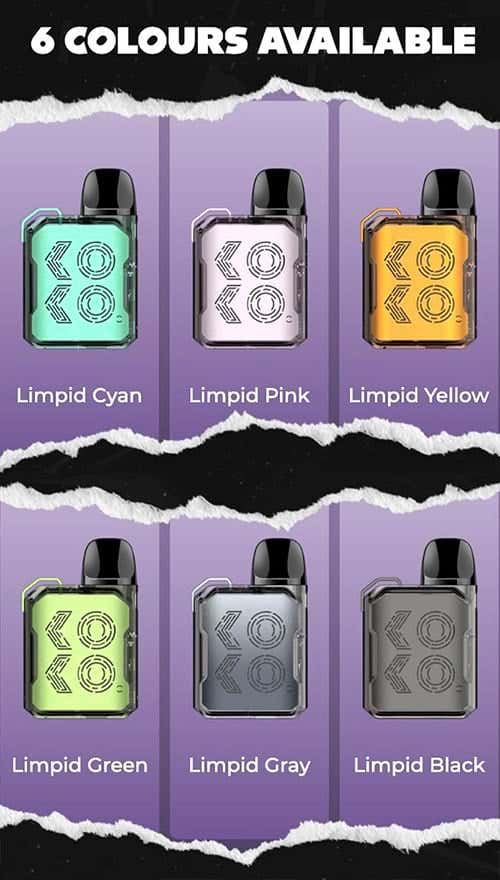 Uwell Caliburn GK2 Vision Pod Vape Kit - 6 Available colours