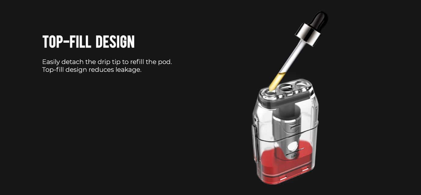 Uwell Caliburn and Caliburn KOKO Pods - Top-fill design