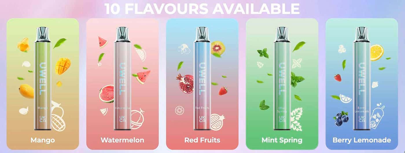 Uwell DH600 Disposable Vape Kit - 10 incredible flavours to choose from