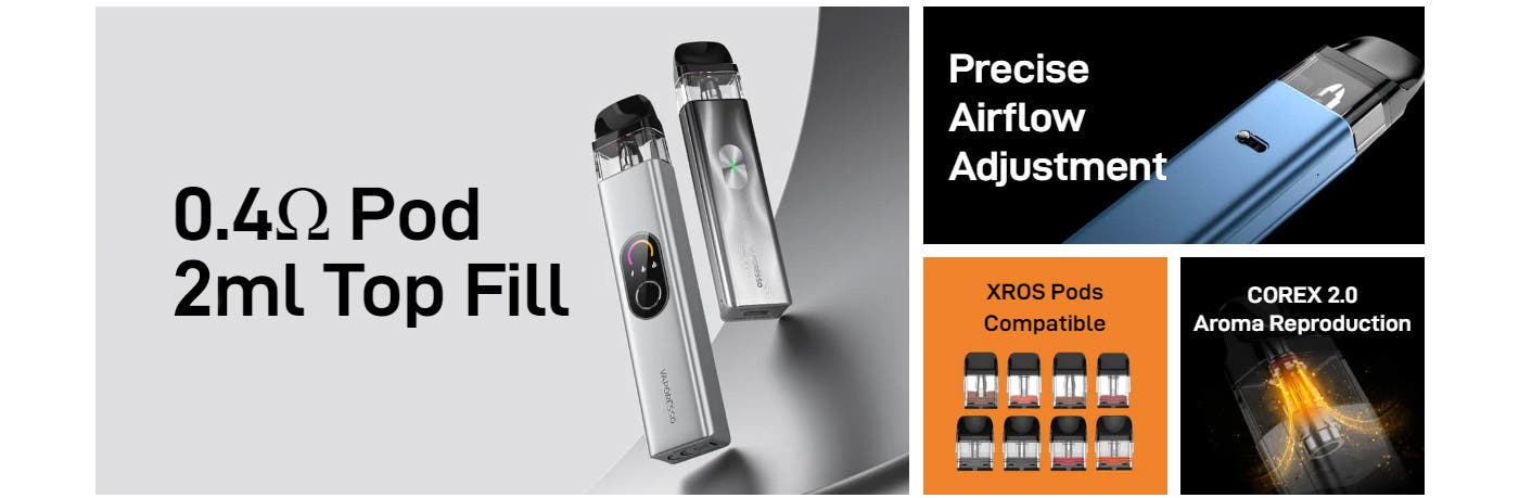 Vaporesso XROS 4 Mini Pod Kit - Key Features
