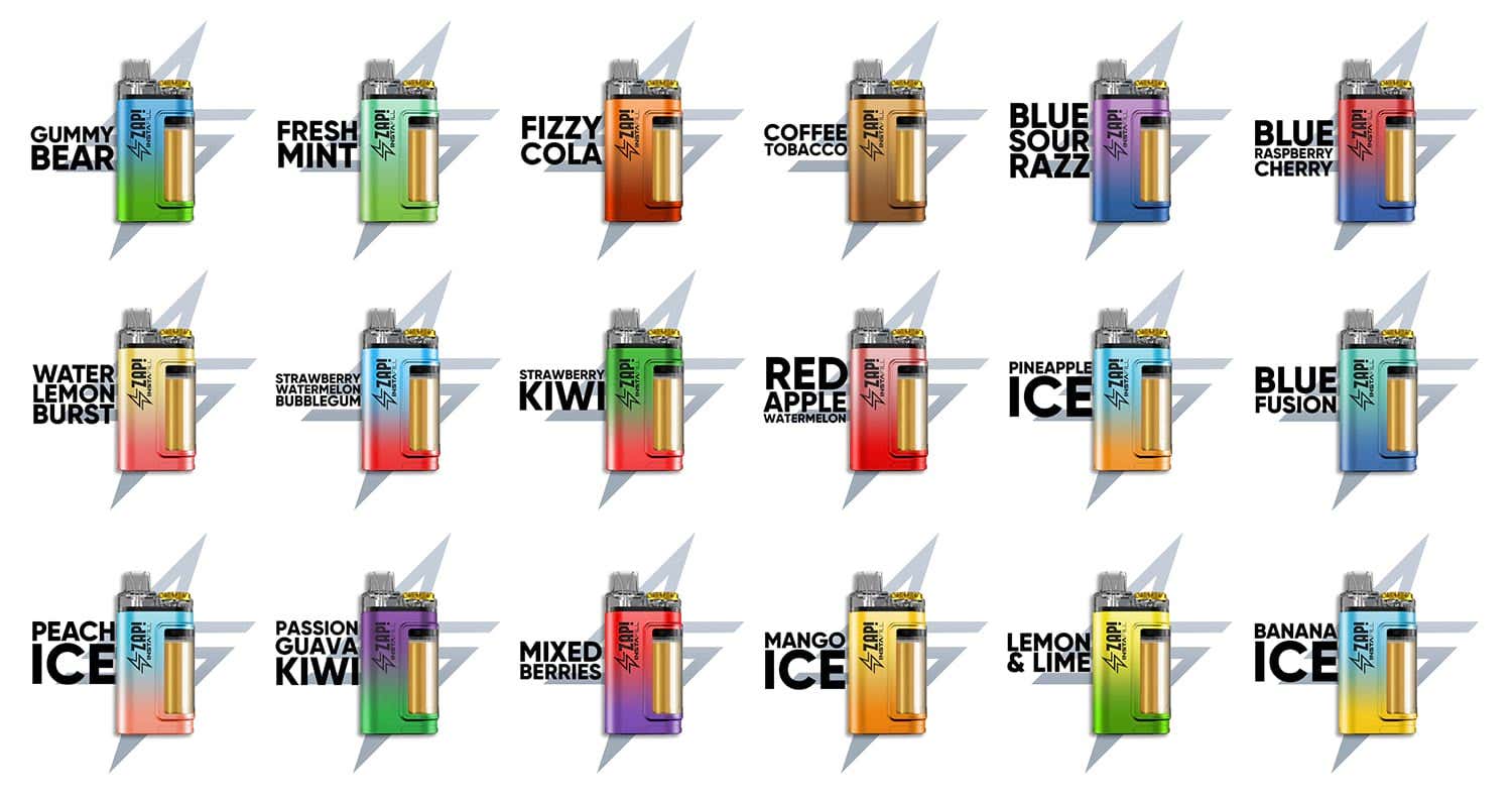 Zap! Instafill 3500 Rechargeable Disposable Vape Kit - 18 Zap! filled flavours!