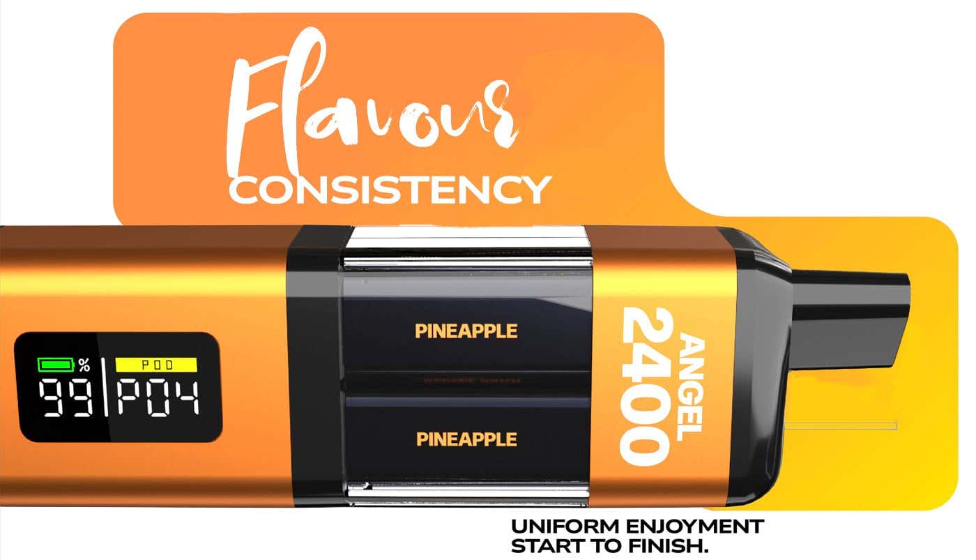 Angel 2400 Rechargeable Disposable Pod Kit - Smooth Consistent Flavour