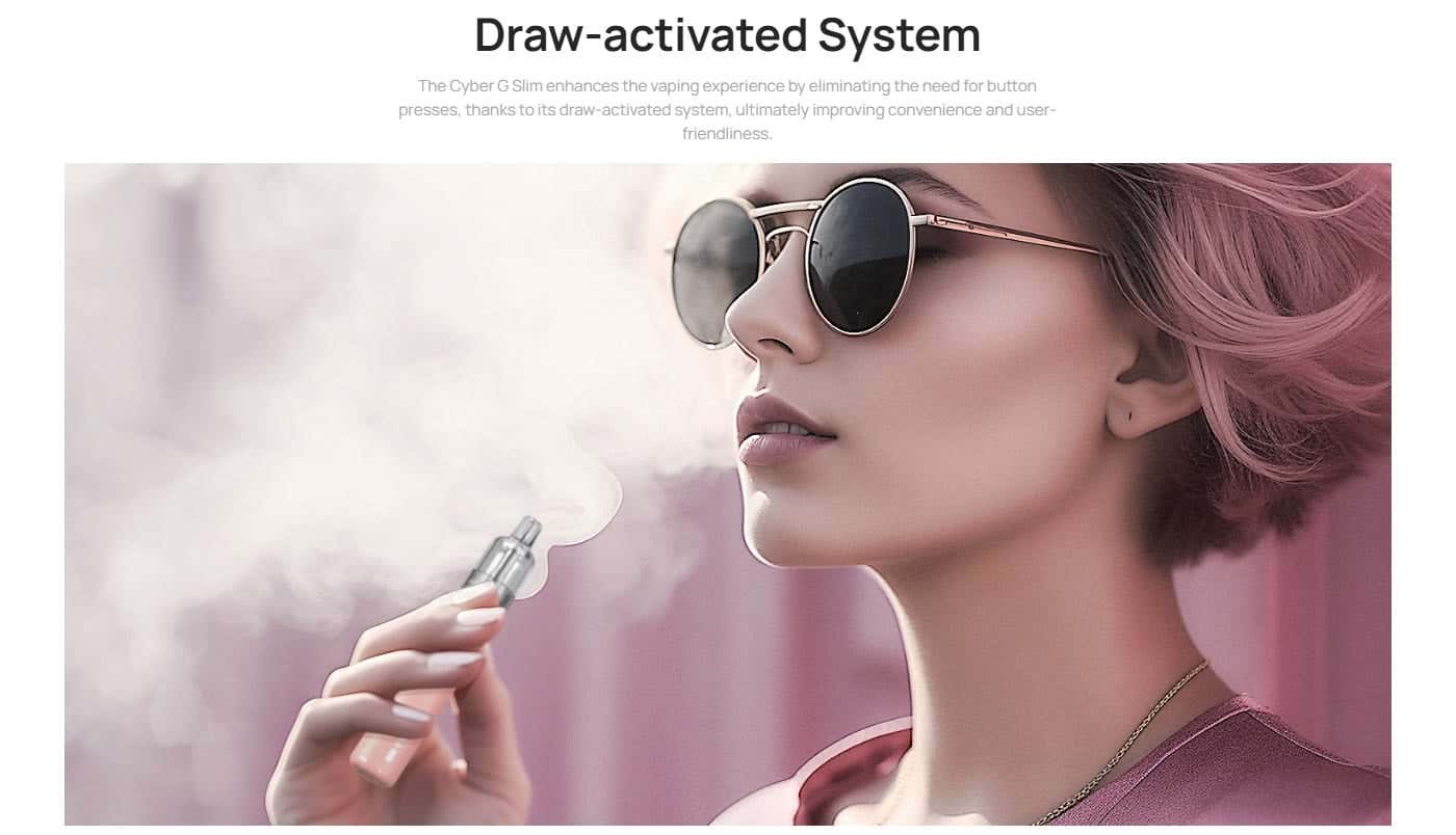 Aspire Cyber G Slim Pod Vape Kit - Draw-Activated System