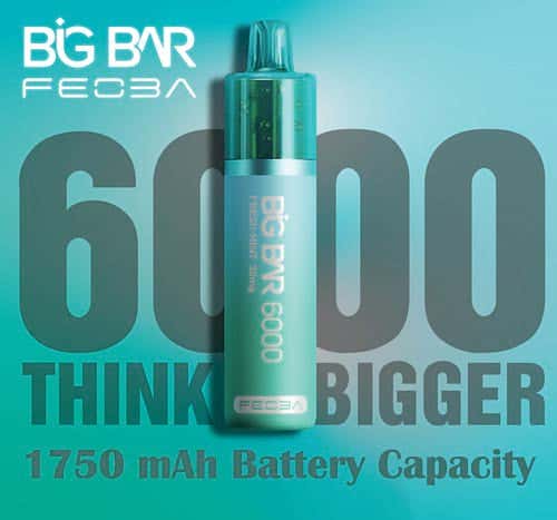 FEOBA Big Bar 6000 Disposable Vape Kit - Bigger is Better, Especially with Battery