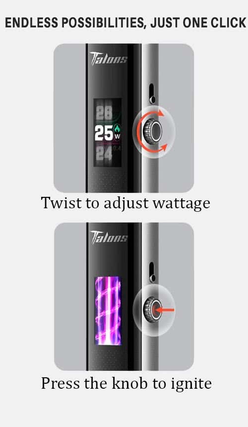 Horizontech Talons TW Pod Vape Kit - One-Handed Operation