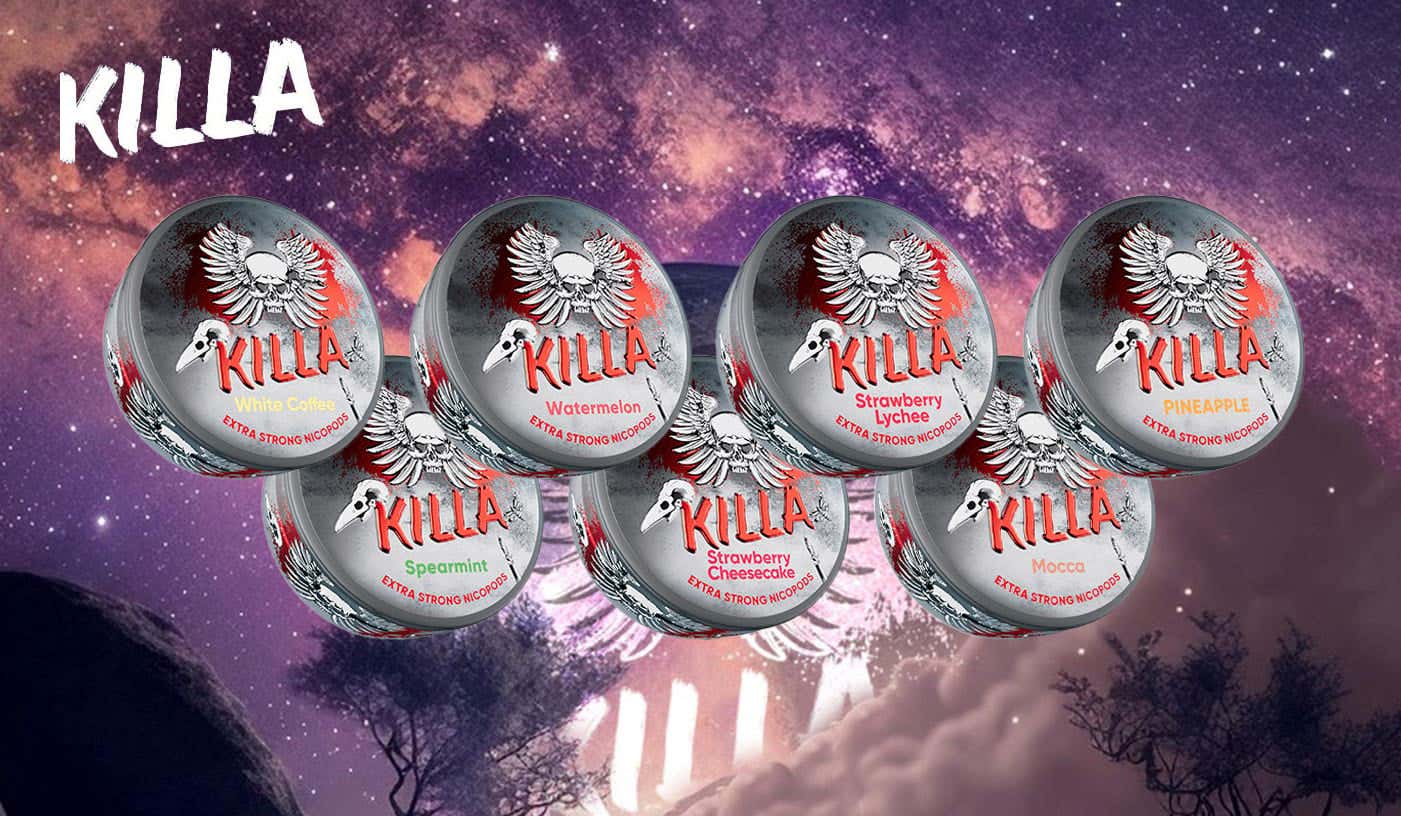 KILLA Nicotine Pouches - Twenty One Amazing Flavours