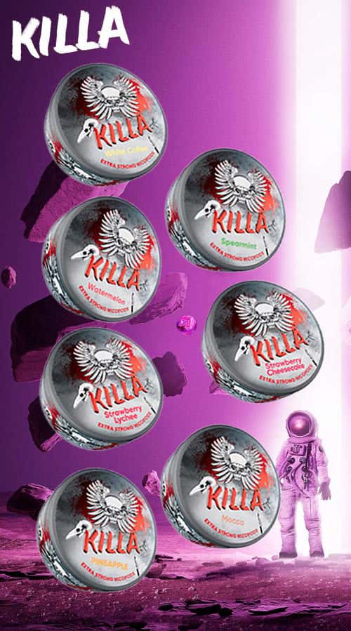 KILLA Nicotine Pouches - Twenty One Amazing Flavours