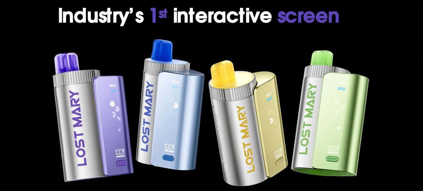 Lost Mary 4-in-1 Prefilled Pod Vape Kit - Industry's First Interactive Screen