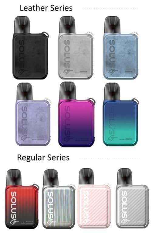 SMOK Solus GT Box Pod Vape Kit - Ten Amazing Colours in Regular and Leather Ranges