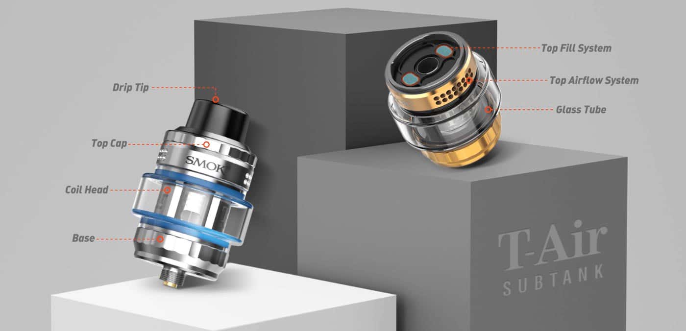 Smok T-Air Subtank Tank - Parameters and description