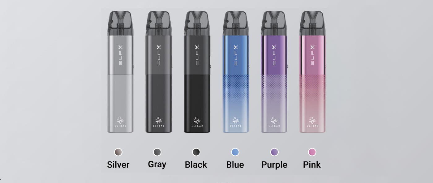 Elf Bar ELFX Refillable Pod Vape Kit - 6 stunning colours to choose from