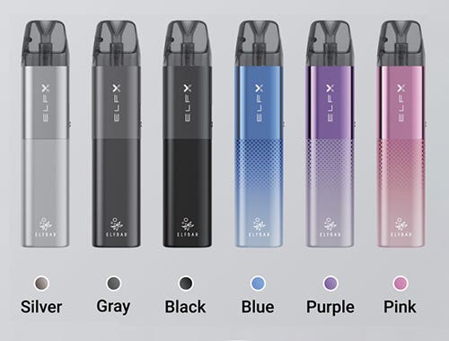 Elf Bar ELFX Refillable Pod Vape Kit - 6 stunning colours to choose from