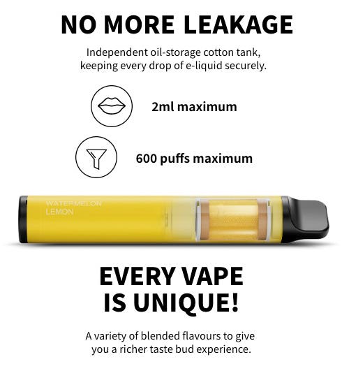 Elfbar 600 - No more leakage, every vape is unique!